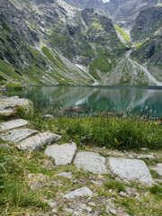 mountain lake in the mountains, Tatras mountains 