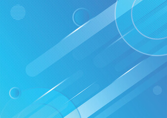 Dynamic Blue Abstract Geometric Composition background design