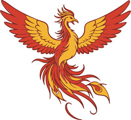 Fototapeta premium Mythical Phoenix Rising