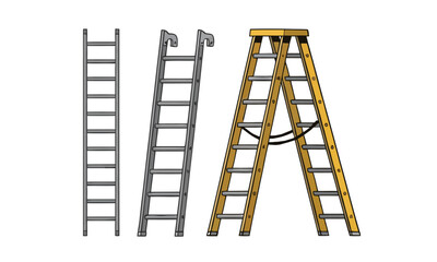 Various Ladder Styles Step Ladders, Extension Ladders, and More for Construction & Access