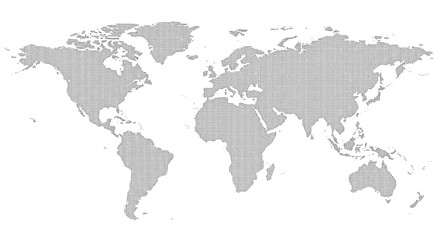 Fototapeta premium Detailed Dot Matrix World Map Illustration for Global Concepts and Design