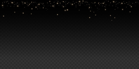 Obraz premium Ethereal sparkling dust with glowing particles on a dark background. Perfect for magical effects, fantasy designs, and festive decorations.