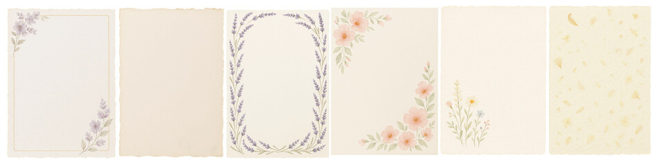 Vintage Floral Writing Paper Collection