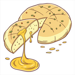 Khachapuri is a traditional georgian dish