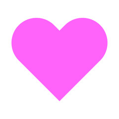 ハートのイラスト（ピンク）