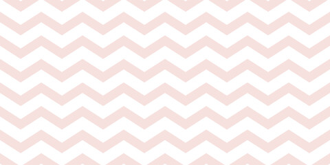 Pink chevron background. Seamless zigzag stripes with soft pastel colors for baby design, nursery decoration, scrapbook or textile print. Minimal geometric vector illustration.