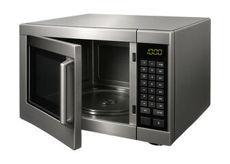 Fototapeta premium Programmable microwave for community center kitchen use.
