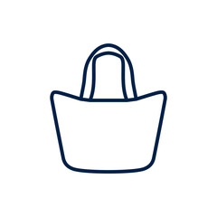Tote bag vector illustration icon