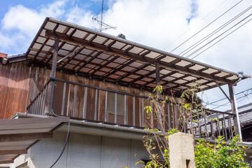 日本の広島県福山市の鞆の浦の古くてとても美しい建物と町並み