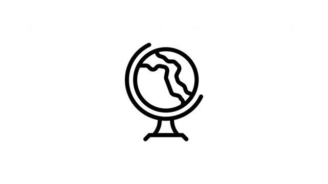 globe animated icon