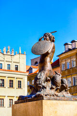 Mermaid Statue, symbol of Warsaw, Poland © Nataliya