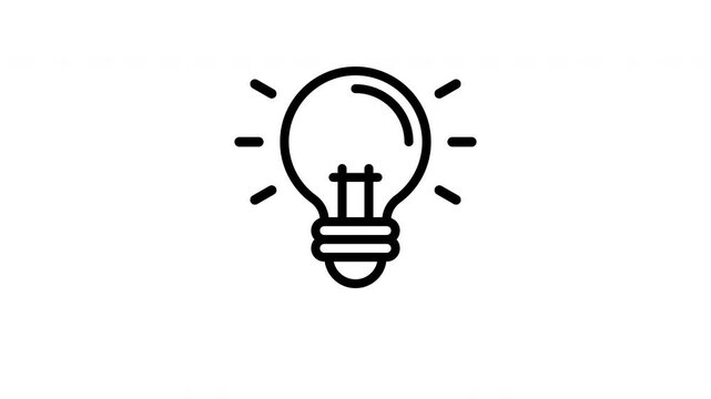 light bulb animated icon