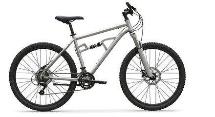 Fototapeta premium Mountain Bike with Suspension Ready for a Ride