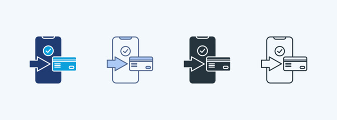 Confirmation Payment Multiple Style Icon Collection