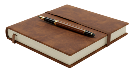 Leather Journal with a Classic Pen, Writing Instrument for Notes and Ideas