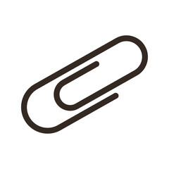 Paper clip icon in trendy flat style isolated on white background