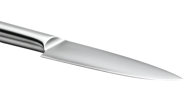 Sleek Kitchen Knife Close-Up for Culinary Arts and Modern Cooking Themes
