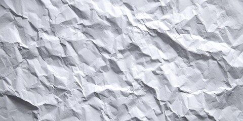 Fototapeta premium Textured White Crumpled Paper Background for Modern Design and Creative Projects