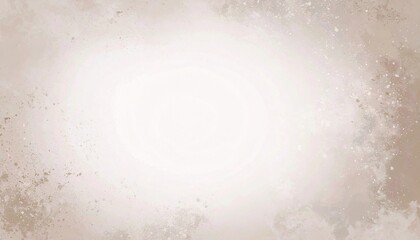 Vintage Beige Grunge Texture　Minimal Abstract Background with Clean White Center, Aged Paper, Watercolor, Retro Frame Design