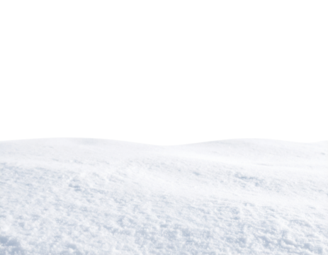 Captivating snow particle field displaying depth parallax effects in a winter landscape, isolated on transparent background, png - Powered by Adobe