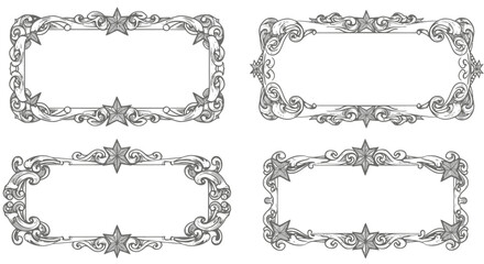 Two patterned backgrounds with hearts and swirling floral designs in pink and orange