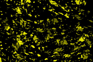 Abstract yellow and black organic shapes textured background image