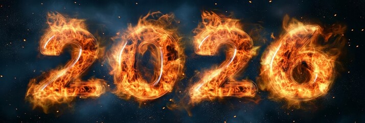 A Fiery Sunset Over a Mountain Range with Vibrant Colors Lighting Up the Darkening Sky