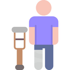 Broken Leg Icon