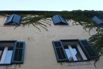 Traditional Mediterranean architecture in Split, Croatia.