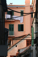Traditional Mediterranean architecture in Split, Croatia.