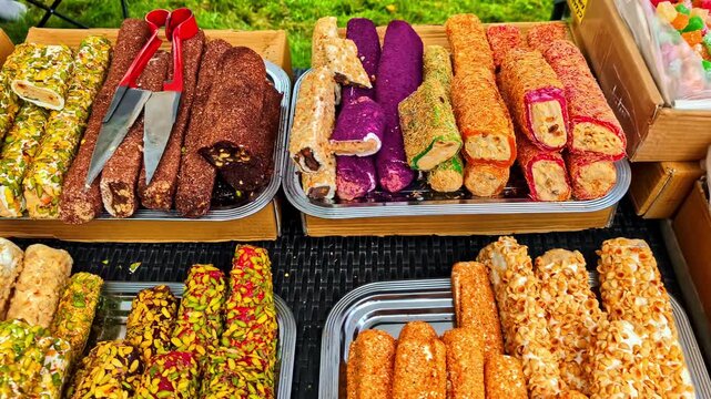Turkish delight lokum traditional dessert from Turkey authentic sweets