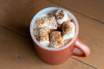 斜め上から見るマシュマロコーヒー