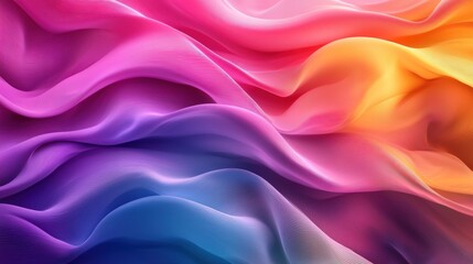 Fototapeta premium Vibrant Abstract Swirls of Color Flowing Fabric Texture.