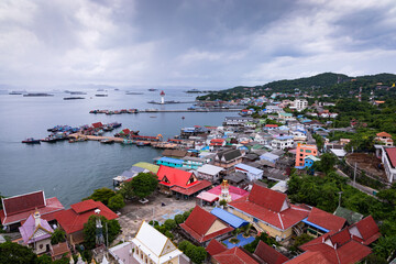 Beautiful landscape of Sichang Island, Chonburi province, Thailand.