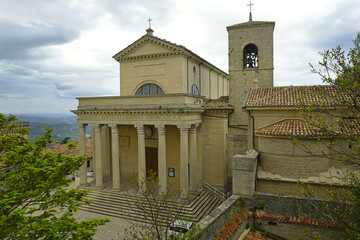 Obraz premium Basilica of San Marino. Catholic Church of the Republic of San Marino
