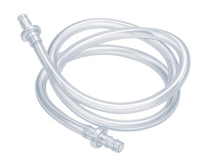 Flexible plastic tubing for safe liquid transfer in home brewing setups.