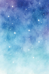 soft watercolor beautiful starry night background