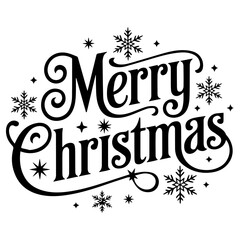 Merry Christmas label