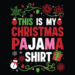 Christmas T-Shirt Design | Santa Claus, Reindeer, Snowflake & Holiday Typography