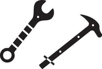 wrench and screwdriver hammer vector illustration for normally home use