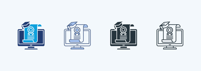 Certificate Multiple Style Icon Collection