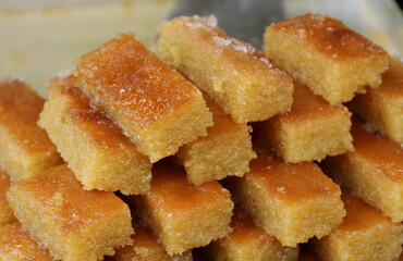 Sambali aka Sam Tatlisi  Desserts ready to eat at The Taste of Adana Festival in Adana, Turkey