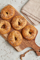 Salted bagel