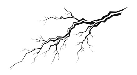 Fototapeta premium Dramatic electrical storm with branching lightning strikes illuminating the dark sky and creating a powerful natural phenomenon.