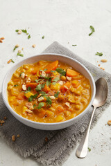 Sweet potato curry with papaya