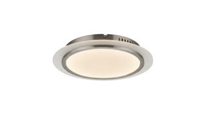 Modern recessed ceiling light isolated on transparent background
