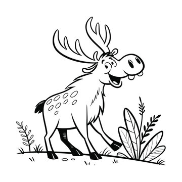 Playful Cartoon Ink Sketch Style