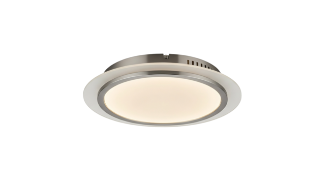 Modern recessed ceiling light isolated on transparent background