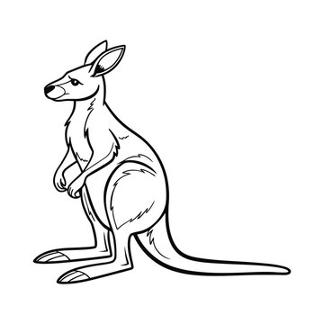 Simple Monochrome Kan Sketch Artwork