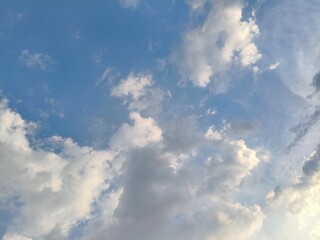 clouds in the sky in the afternoon. suitable for background media